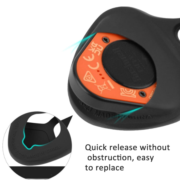 For Bushnell Wingman View Golf GPS Speaker Remote Control Silicone Protective Case With Hook - Black