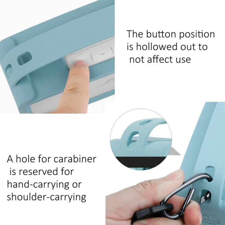 For Bose SoundLink Mini 1/2 Speaker Silicone Cover With Shoulder Strap Carrying Case