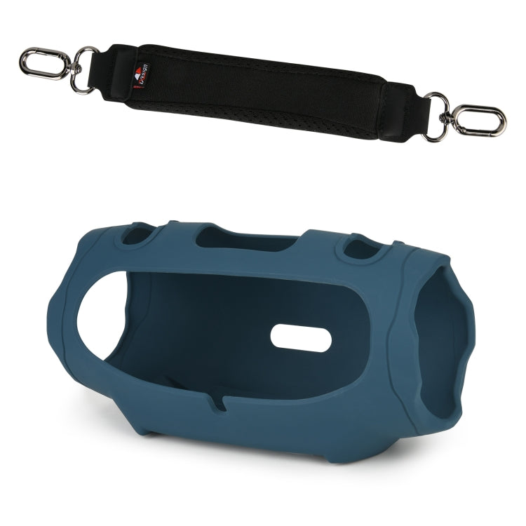 For JBL Xtreme 4 Speaker Silicone Case with Decompression Carrying Strap Portable Protective Shell