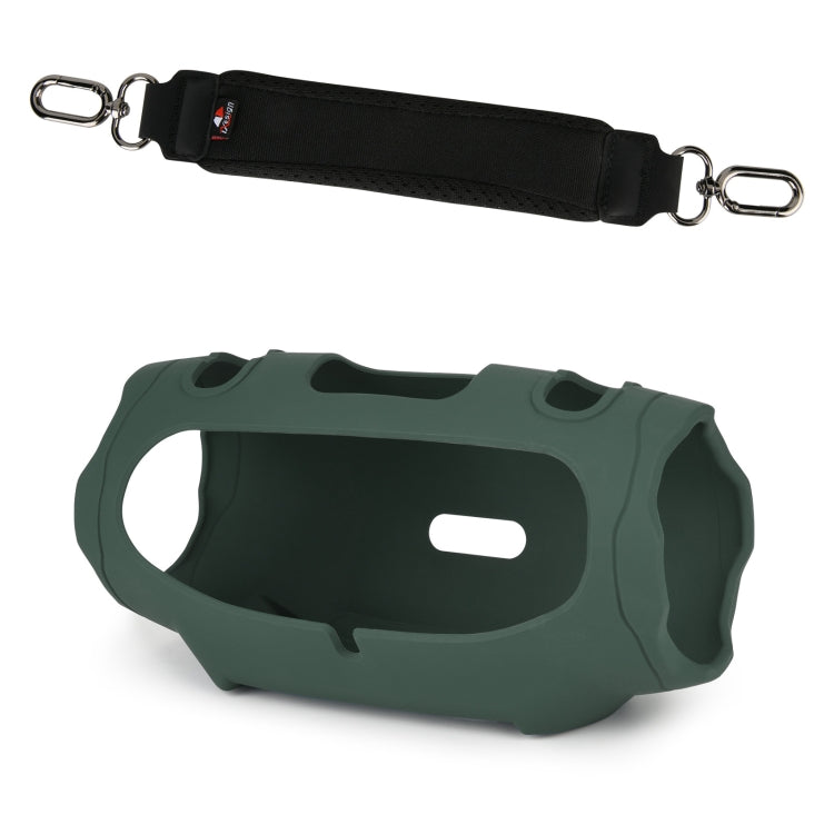 For JBL Xtreme 4 Speaker Silicone Case with Decompression Carrying Strap Portable Protective Shell
