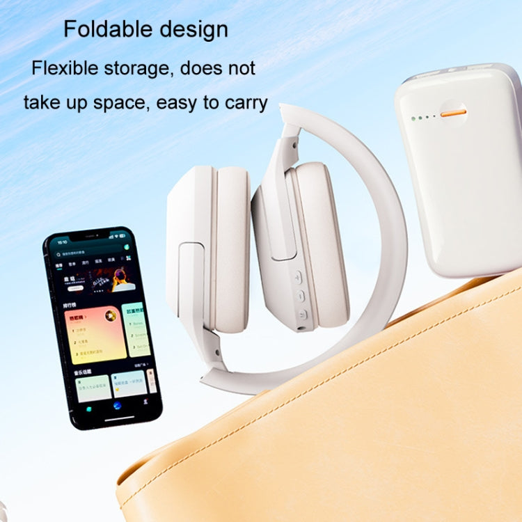 Inphic H1S Bluetooth Wireless Headphones Headset FM Listening Exam Hi-Res Audio Earphones - Khaki