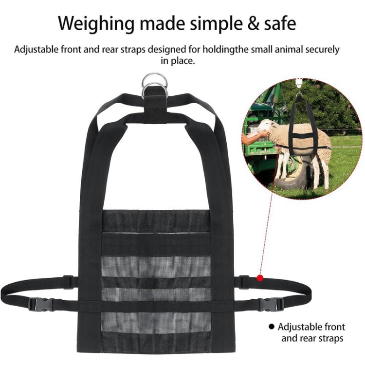 Adjustable Calf And Lamb Weigh Bag Suspended Casualty Reduction Strap - Black