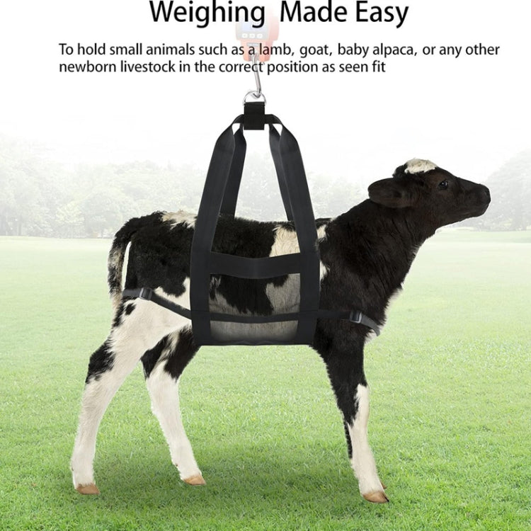 Adjustable Calf And Lamb Weigh Bag Suspended Casualty Reduction Strap - Black