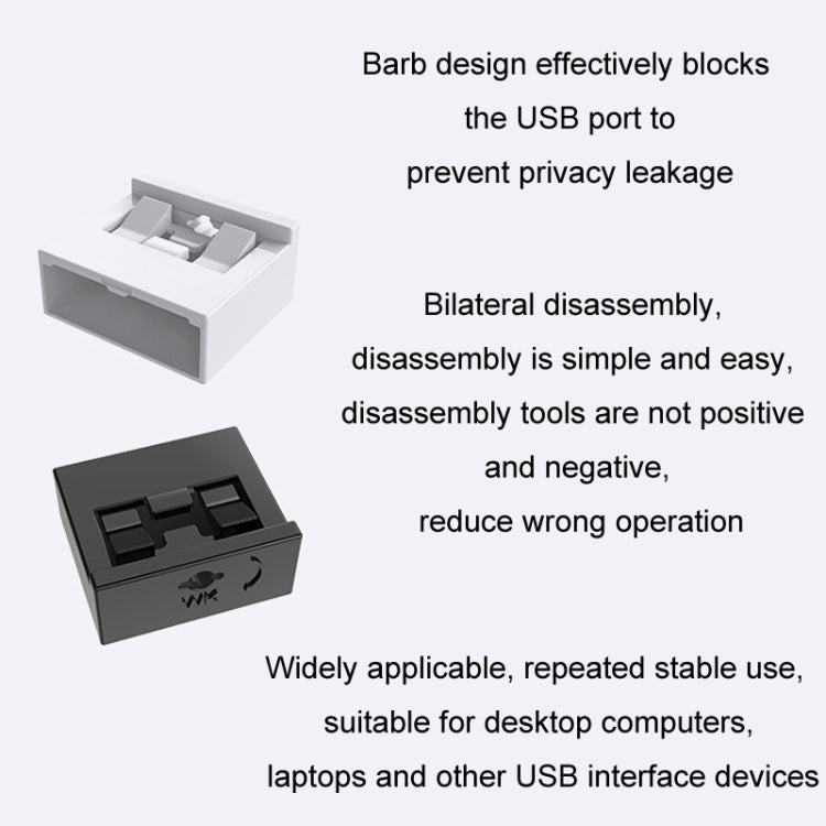 Computer USB 2.0/3.0 Sealing Lock Removable Dust Plug, Color: Green 2 Plug+1 Key
