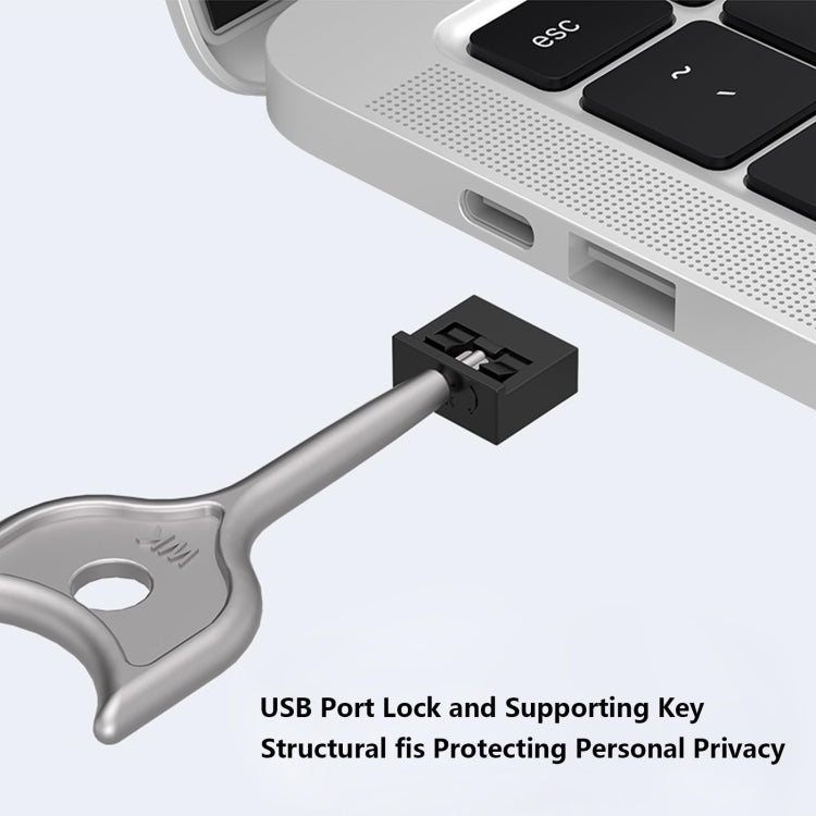Computer USB 2.0/3.0 Sealing Lock Removable Dust Plug, Color: Green 2 Plug+1 Key