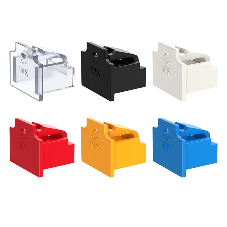 RJ45 Network Port Removable Safety Plug Dustproof Port Lock, Color: Transparent 2 Plug+1 Key Outer Cover