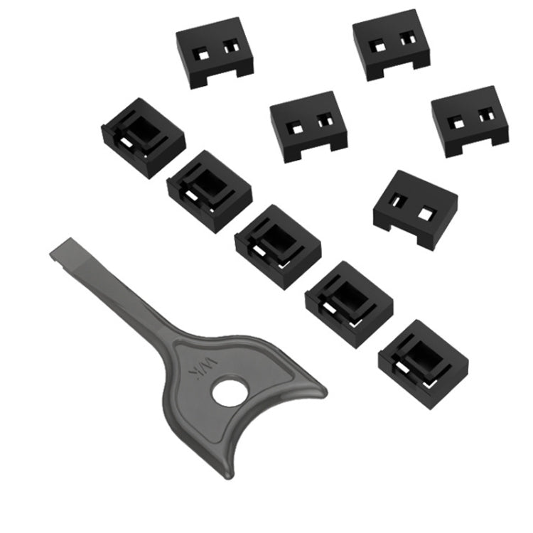 USB Removable Sealing Plug Ddustproof Hidden Anti-Theft Safety Lock - 10 Plug+1 Key