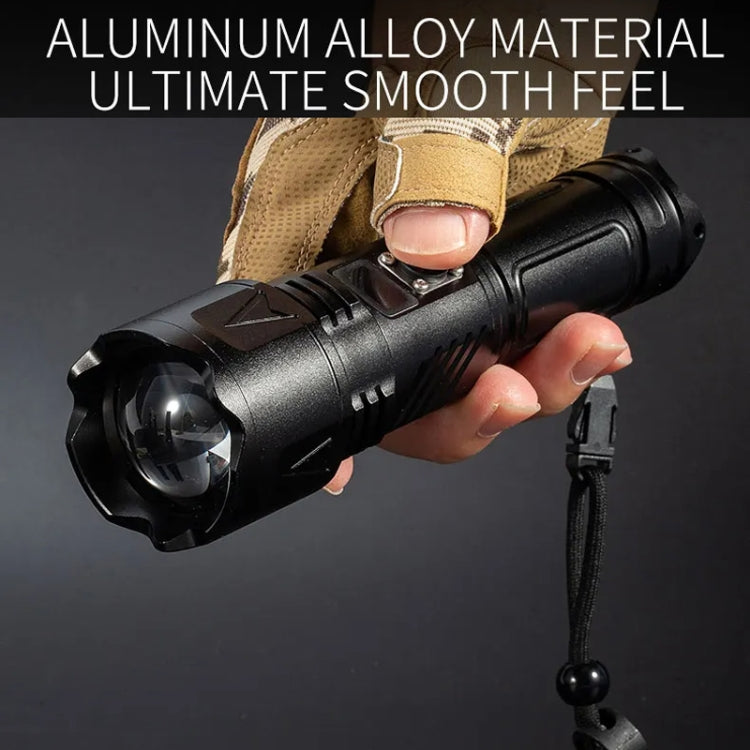 E-SMARTER A03 Laser 30W Portable LCD Display Flashlight - Black