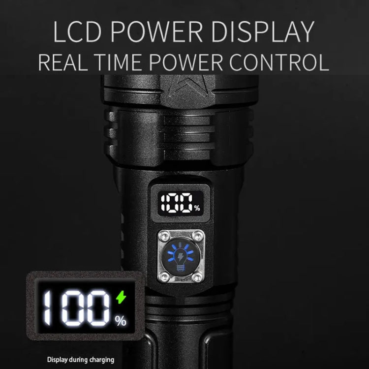 E-SMARTER A03 Laser 30W Portable LCD Display Flashlight - Black