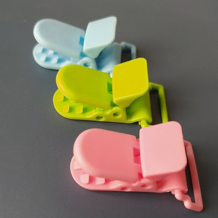 10pcs Baby Pacifier Anti-drop Chain Clips Cartoon Crocodile Clips Pacifier Clamps - Color Random Shipment