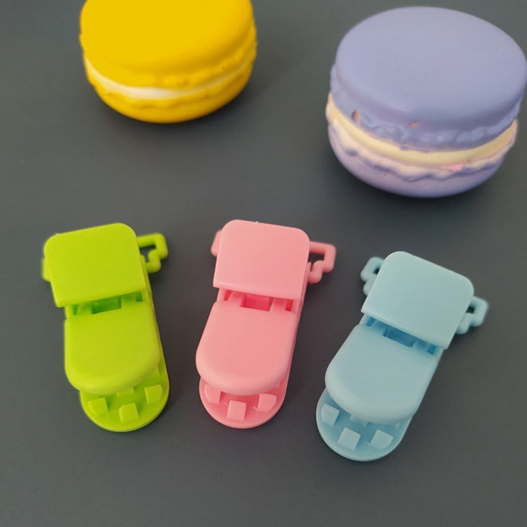 10pcs Baby Pacifier Anti-drop Chain Clips Cartoon Crocodile Clips Pacifier Clamps - Color Random Shipment