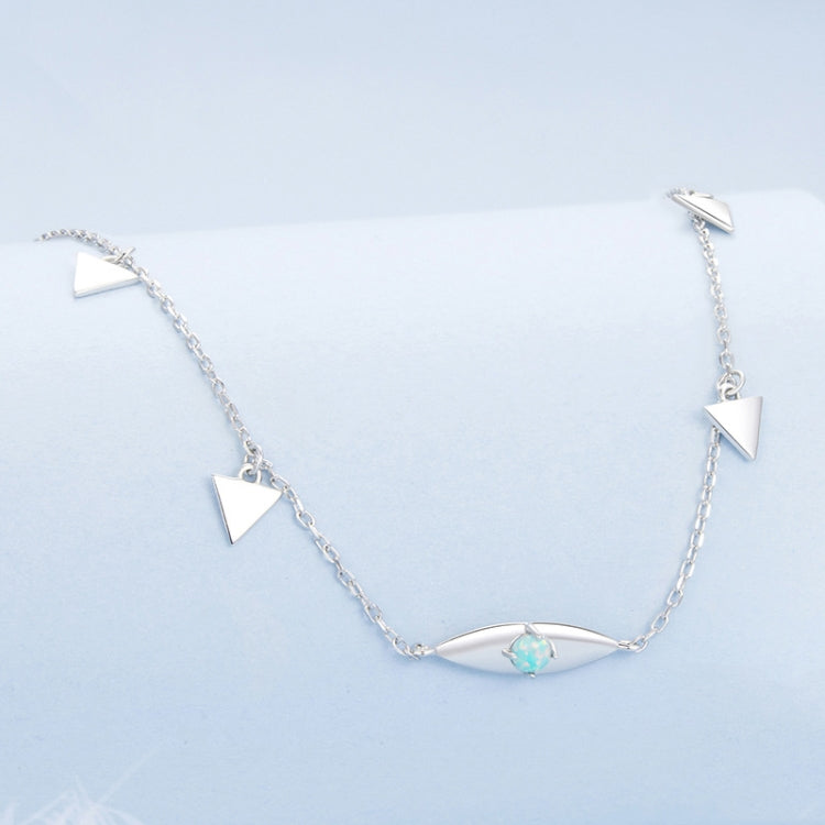 S925 Sterling Silver Platinum-plated Devil Eye Necklace - BSN411
