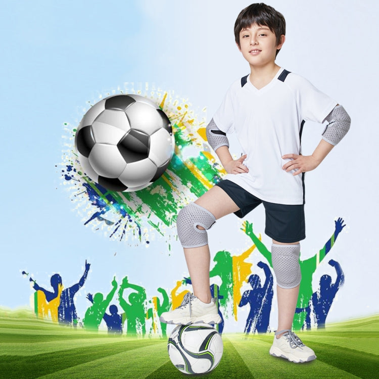 Nailekesi Kids Outdoor Sports Equipment Anti-fall Protective Gear, Color: Black Knee Pads
