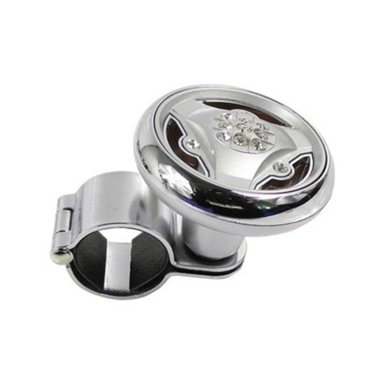Car Steering Wheel Foldable Ball Bearing Turning Booster, Style: Silver