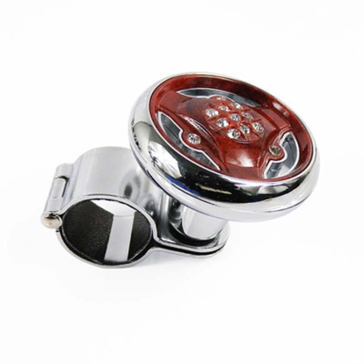 Car Steering Wheel Foldable Ball Bearing Turning Booster, Style: Mahogany
