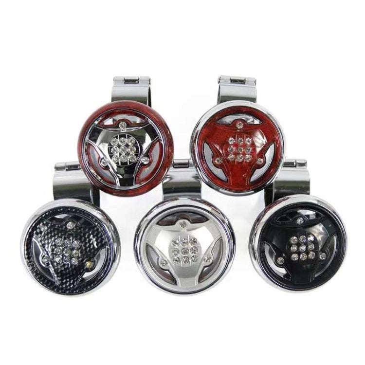 Car Steering Wheel Foldable Ball Bearing Turning Booster, Style: Carbon Fiber Pattern