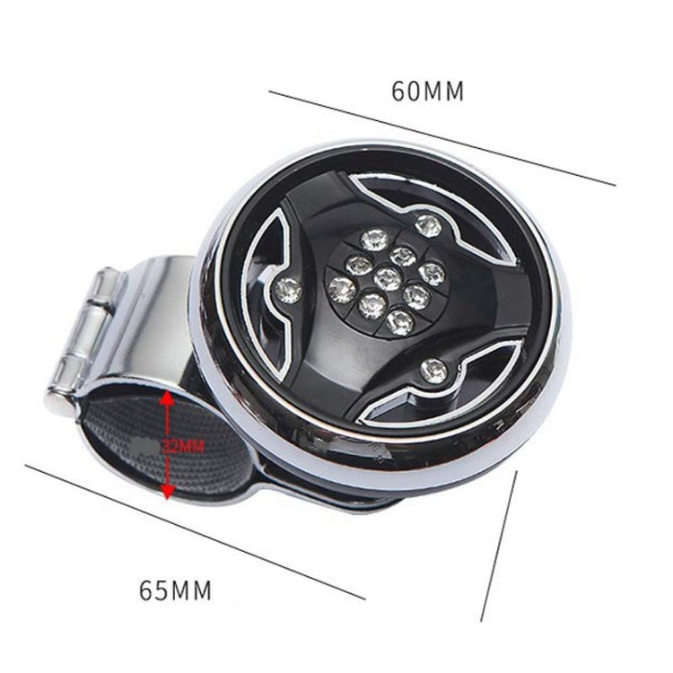 Car Steering Wheel Foldable Ball Bearing Turning Booster, Style: Silver