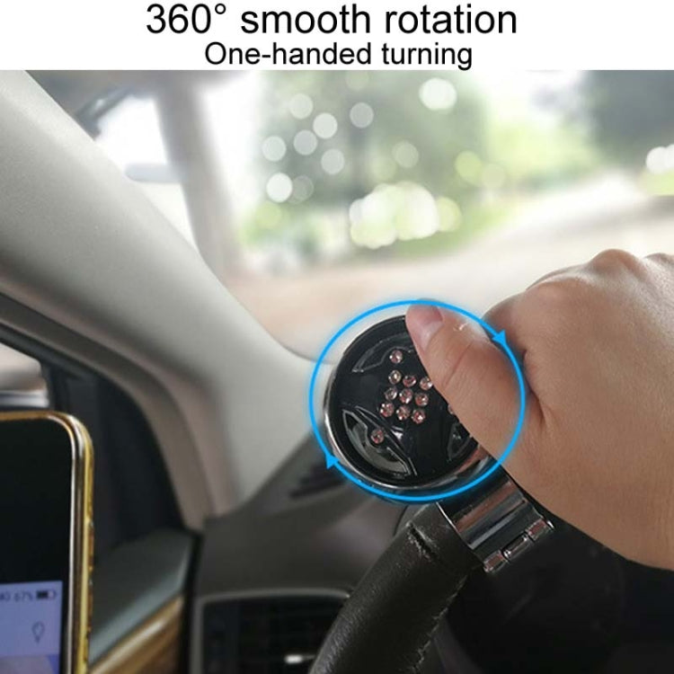 Car Steering Wheel Foldable Ball Bearing Turning Booster, Style: Silver
