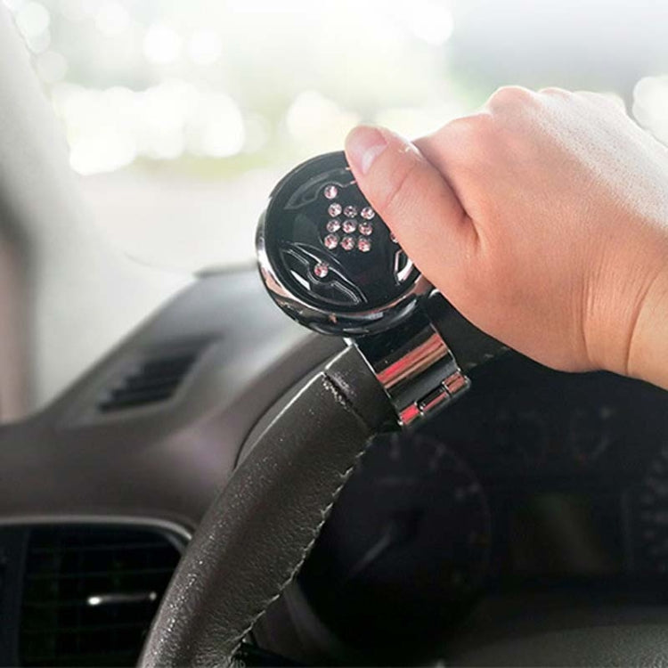 Car Steering Wheel Foldable Ball Bearing Turning Booster, Style: Carbon Fiber Pattern