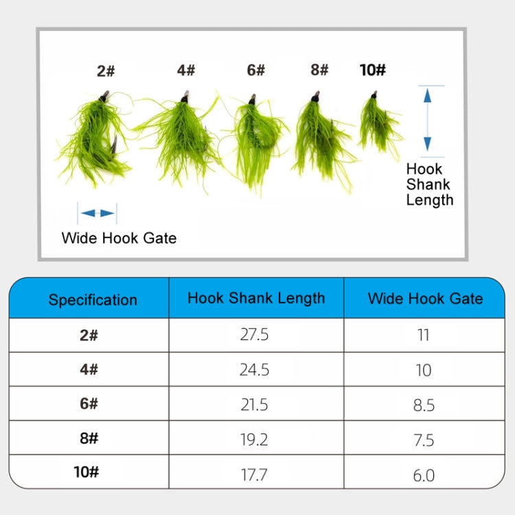 4pcs /Box Hooks Imitation Aquatic Grass Fishing Hooks Grass Hooks