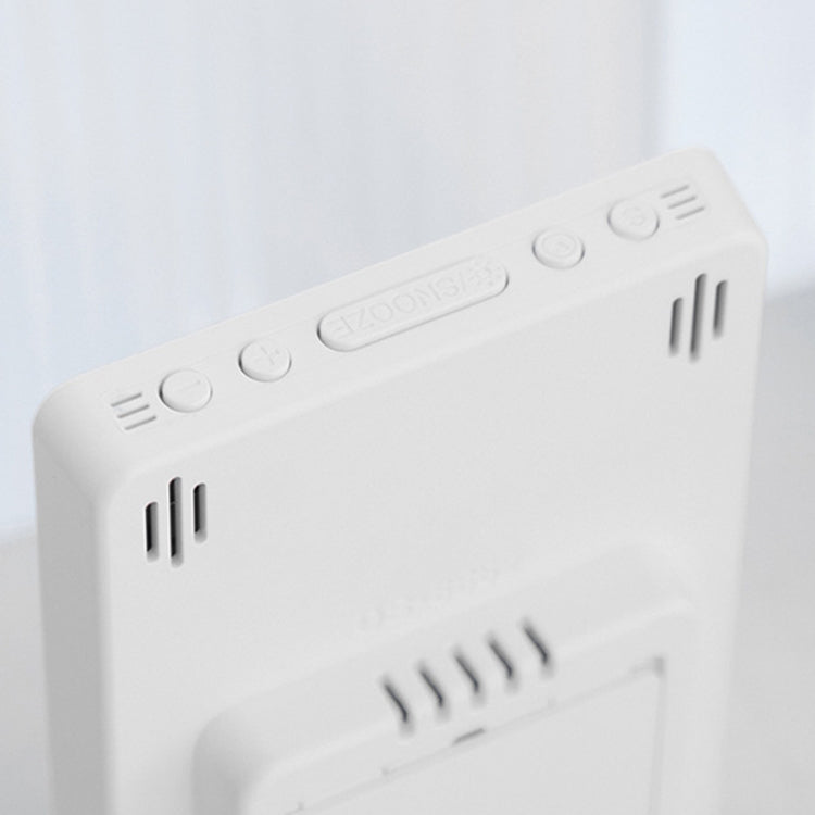 Multifunctional Temperature / Humidity Display Electronic Alarm Clock, Color: Green White