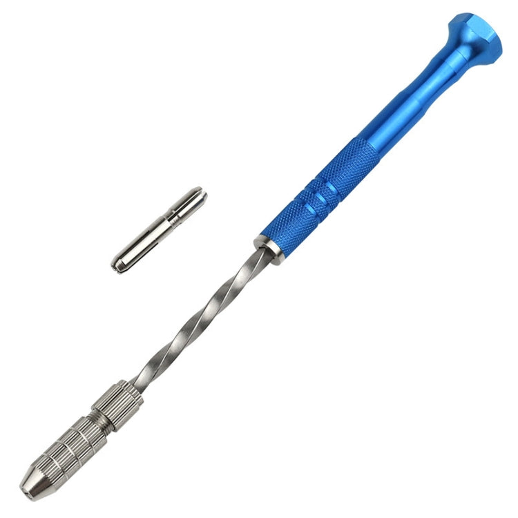 Mini Hand Drill Tool Semi-automatic Hole Drill Punching Machine For Arts And Crafts Jade Hole Punching Tool - Blue
