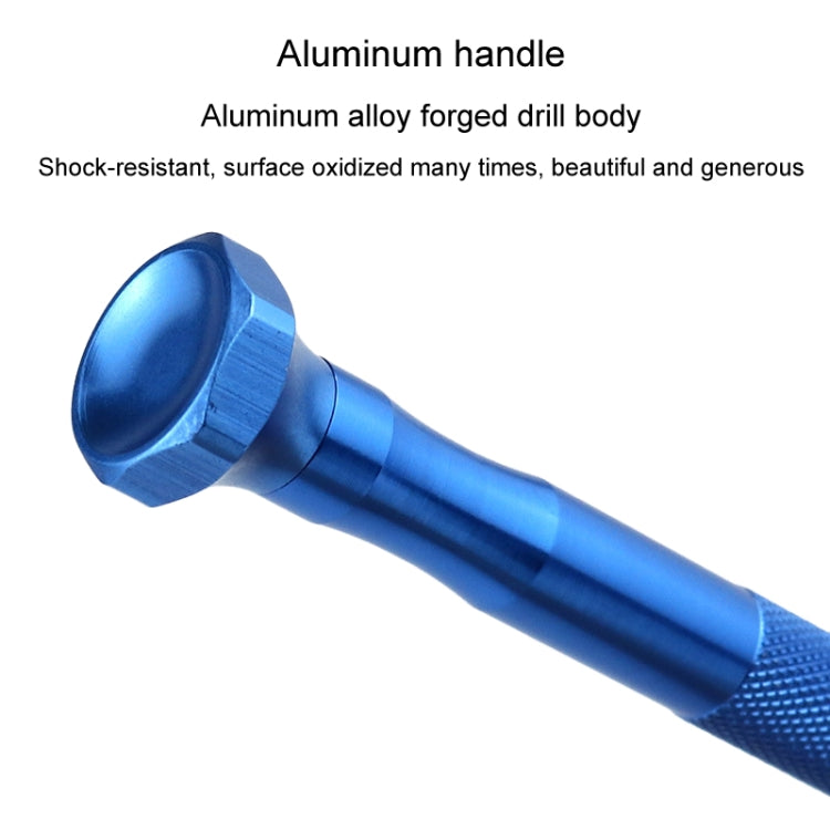 Mini Hand Drill Tool Semi-automatic Hole Drill Punching Machine For Arts And Crafts Jade Hole Punching Tool - Blue