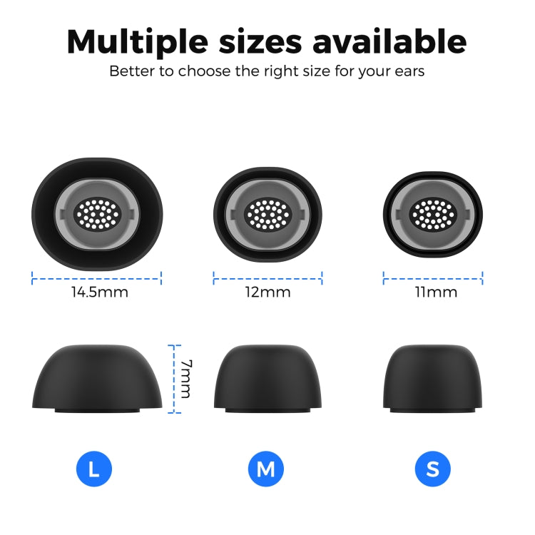 For Samsung Galaxy Buds3 Pro AhaStyle WG173 Earphone Silicone Earbuds, Size: S+M+L