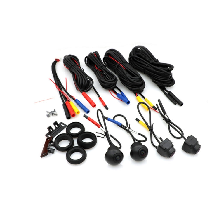 3D AHD1080P Switch 720P 360 Degree Panoramic Camera Imaging System Vehicle Camera - Cross-border Version