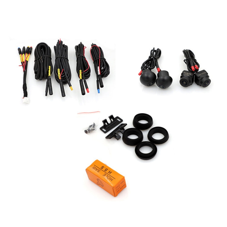 3D AHD1080P Switch 720P 360 Degree Panoramic Camera Imaging System Vehicle Camera - Cross-border Version