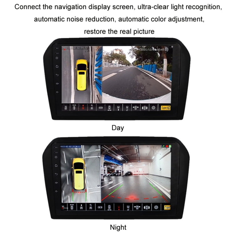 3D AHD1080P Switch 720P 360 Degree Panoramic Camera Imaging System Vehicle Camera - Cross-border Version