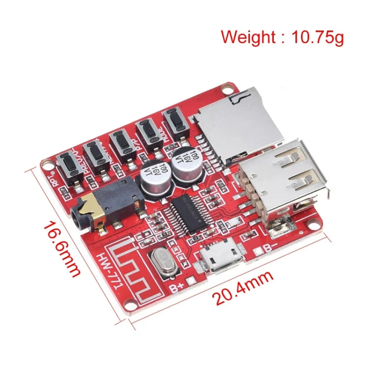 Bluetooth Decoder Board MP3 Lossless Car Speaker Amplifier Modification Bluetooth 4.1 Circuit Board - 5 Keys