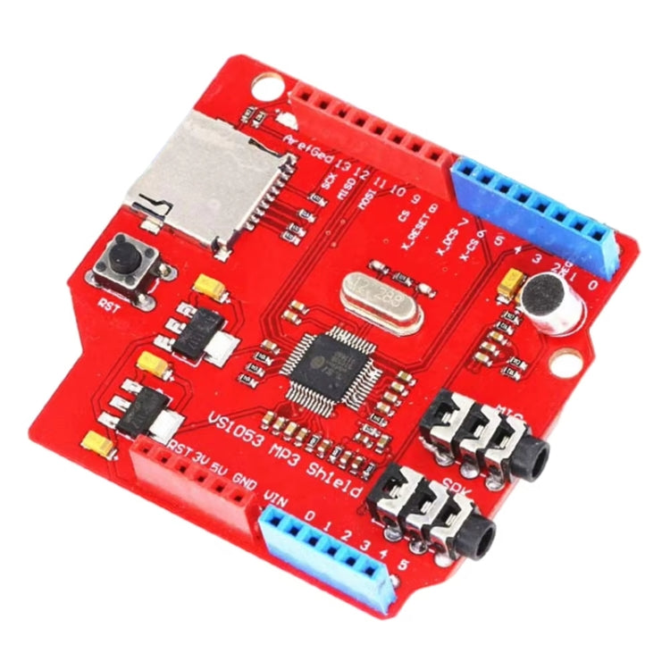 VS1053 MP3 Module Development Board With Amplifier Decoder Board SPI Interface Onboard Recording Function - Red