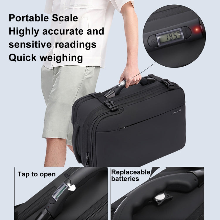 BANGE BG-1909-8 Vacuum Compression Backpack Casual Computer Bag Large Capacity Weighable Business Travel Bag - Black No Pump