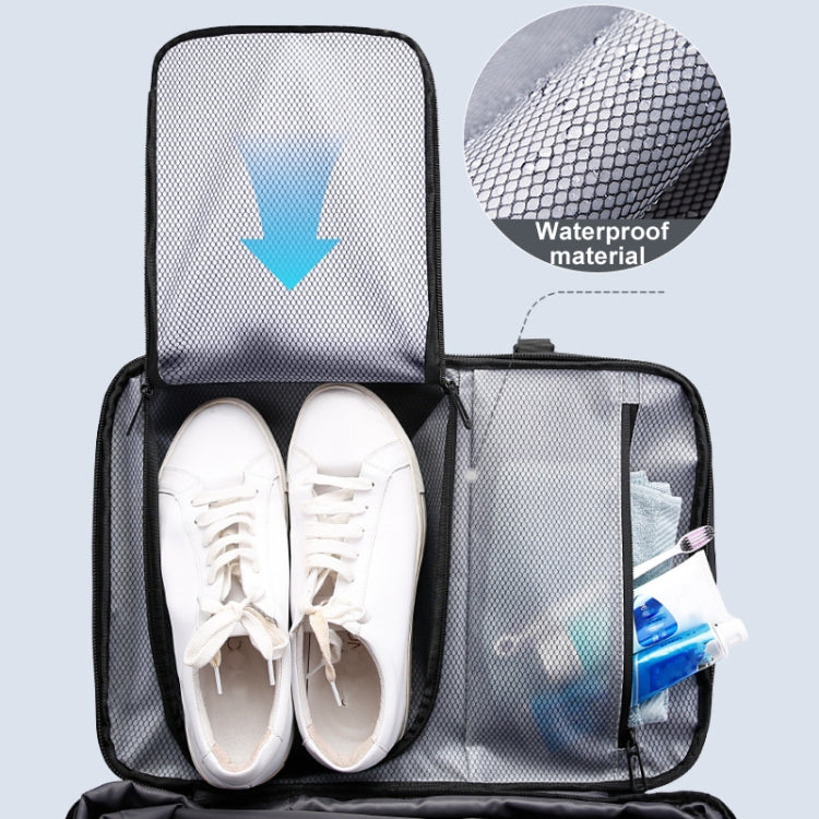 BANGE BG-1909-8 Vacuum Compression Backpack Casual Computer Bag Large Capacity Weighable Business Travel Bag - Black No Pump