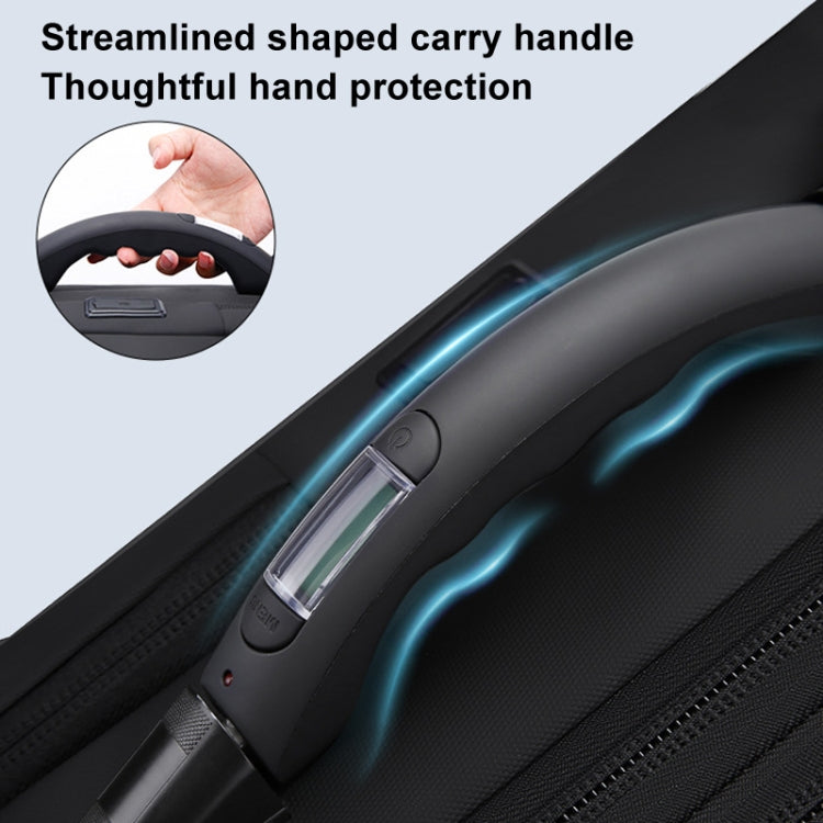 BANGE BG-1909-8 Vacuum Compression Backpack Casual Computer Bag Large Capacity Weighable Business Travel Bag - Black No Pump