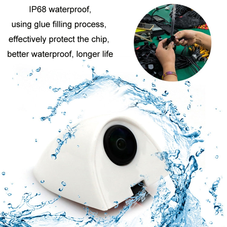 Punch-Free Car Imaging Side View Blind Spot Car Universal Night Vision Camera, Specifications: CVBS Black