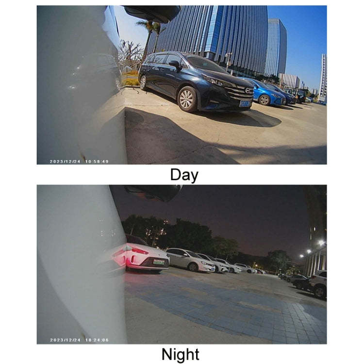 Punch-Free Car Imaging Side View Blind Spot Car Universal Night Vision Camera, Specifications: AHD1080P Silver