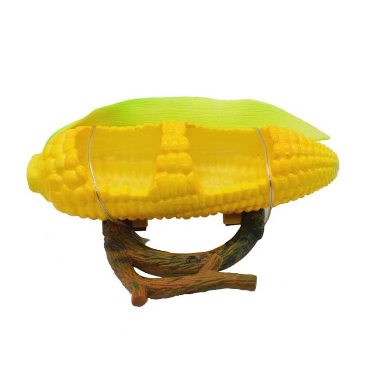 Parrot Spill-Proof Plastic Feeder Fruit Shape Bird Cage Food Cup, Style: Corn