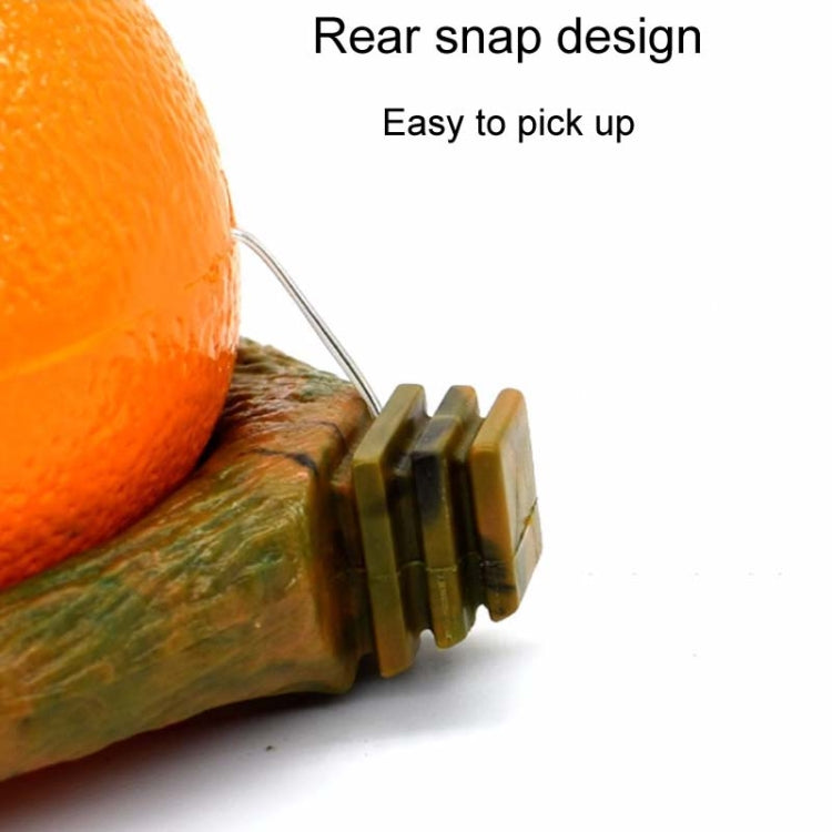 Parrot Spill-Proof Plastic Feeder Fruit Shape Bird Cage Food Cup, Style: Orange