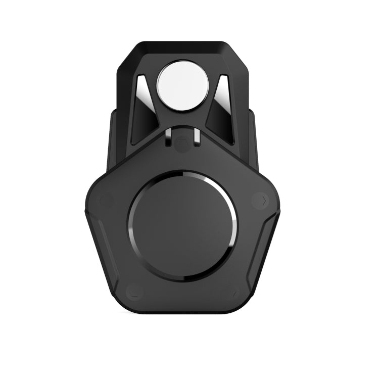 For AirTag 2nd Gen / AirTag 1st Gen Tracker Magnetic Lock Case Waterproof Hidden Protective Cover - Black