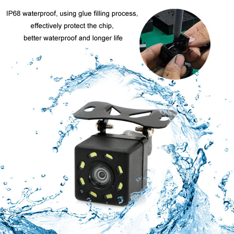 4.3 Inch Display Night Vision Waterproof Reversing Camera +7 Meter Extension Cable, Color: Detachable Screen + External 8 Light Camera