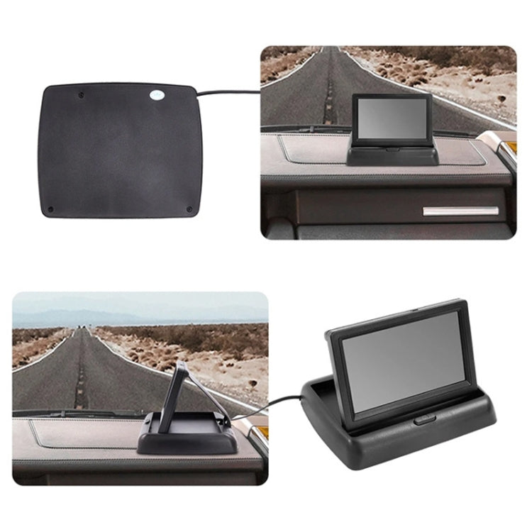 4.3 Inch Display Night Vision Waterproof Reversing Camera +7 Meter Extension Cable, Color: Detachable Screen + Butterfly Camera