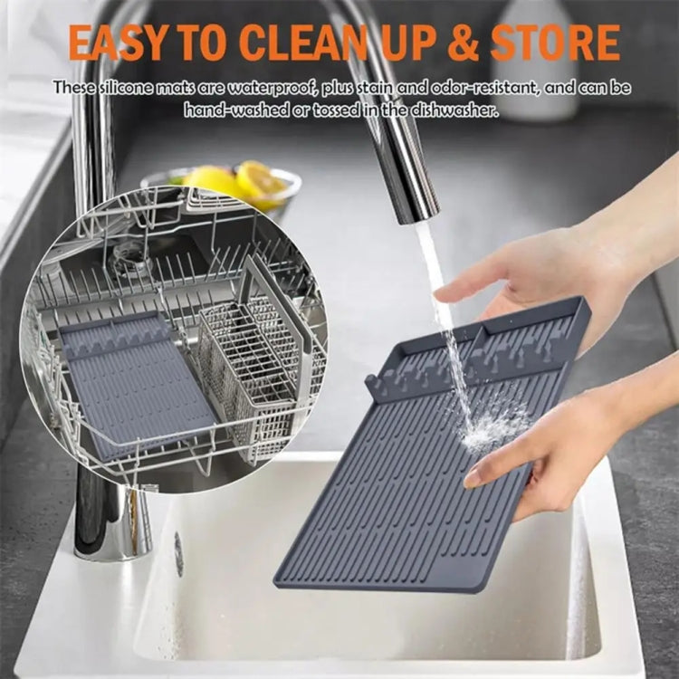 For Blackstone Grill Side Rack Tool Silicone Pad With Hanging Hole, Spec: Orange Thick