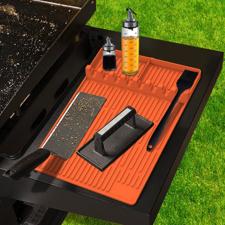 For Blackstone Grill Side Rack Tool Silicone Pad With Hanging Hole, Spec: Gray Regular