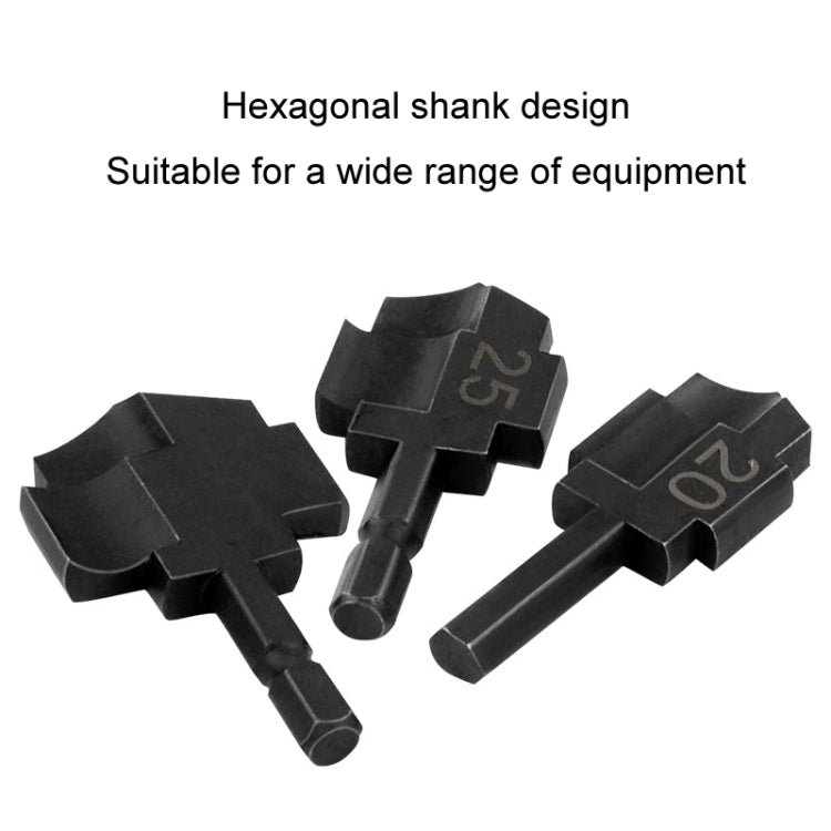 20mm Hexagonal PPR Lifting Flat Drill Bit Step Drill Bit Repairing Internal Filament Leak Repairing Water Pipe Connection Tool
