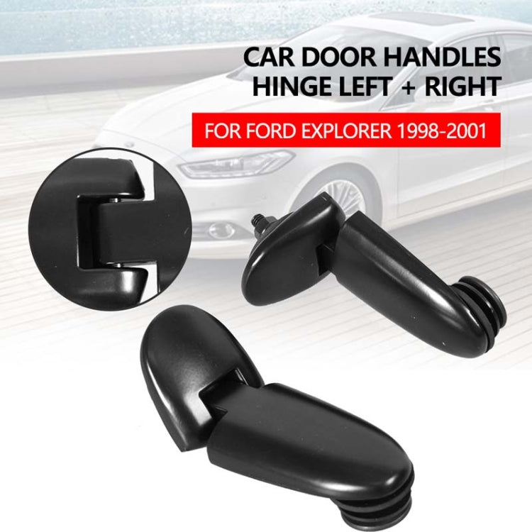 1pair Vehicle Door Handle Hinges For Ford Explorer 1998-2001, Size: 926-132 - Black