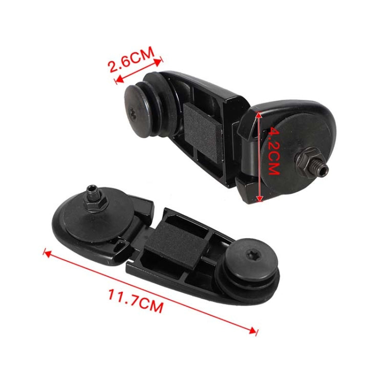 1pair Vehicle Door Handle Hinges For Ford Explorer 1998-2001, Size: 926-132 - Black