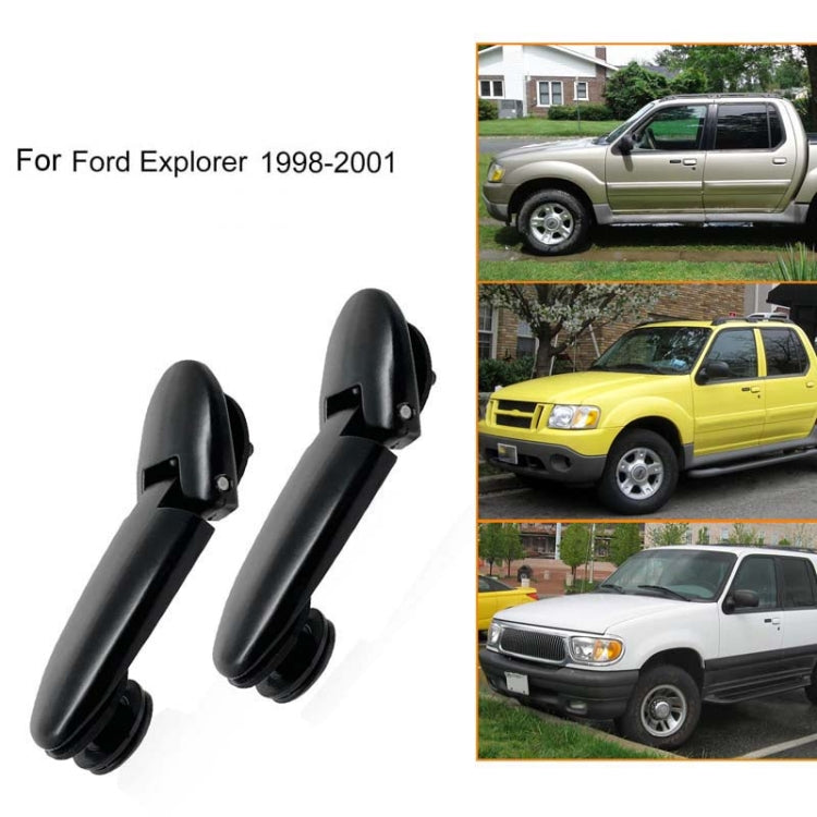 1pair Vehicle Door Handle Hinges For Ford Explorer 1998-2001, Size: 926-132 - Black