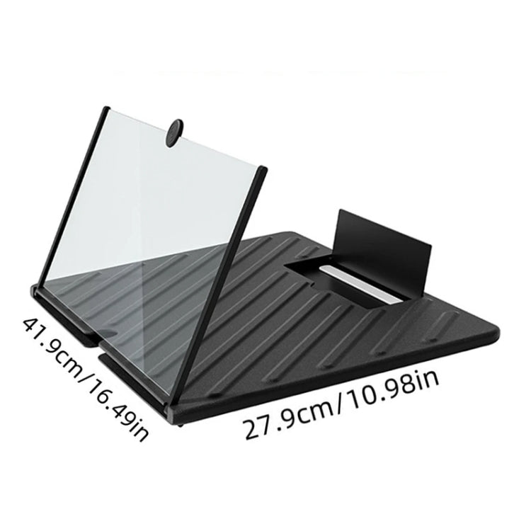 20-inch Pull-out Mobile Phone Screen Amplifier HD Desktop Viewing Mobile Phone Holder - Black
